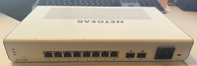 NETGEAR GC510P 8-port Gigabit Ethernet Smart App Managed Pro PoE+ Cloud Switch - Image 1 of 4