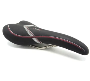 Velo Senso Road Bike Saddle 128 x 265mm Black CrN / Ti Rails 215g NOS 0001-B3 - Picture 1 of 6