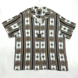 NEW Casa Moda Couture Shirt Mens 3XL Gold Black Short Sleeve Designer Baroque - Picture 1 of 12