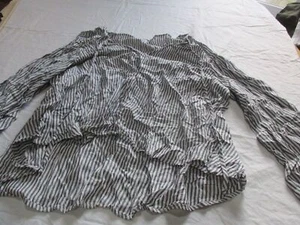 Damen Love Fire gestreifte Bluse mit Kordelzug Gr. xxl - Bild 1 von 5