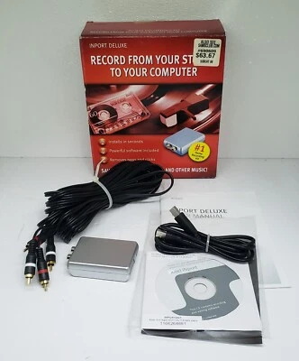 Xitel Inport Deluxe Stereo To PC Recording Kit Cassette LP Other Music Converter - Image 1 of 4