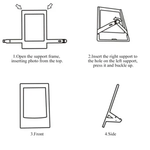 1PCS Mini Desk Photo Frame Photos Picture Holder For Polaroi  - Picture 1 of 29