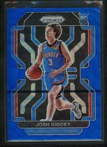 2021-22 Josh Giddey Panini Prizm Blue Wave Rookie RC #301 - Picture 1 of 2