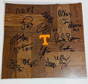 2024-2025 TENNESEE VOLUNTEERS BASKETBALL TEAM SIGNED AUTOGRAPH FLOORBOARD COA - Picture 1 of 1