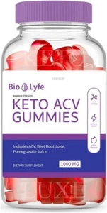 Biolyfe Keto Gummies Acv Gummies + ACV 1000MG ACV 60 Gummy Keto Luxe Gummies Lux - Picture 1 of 3