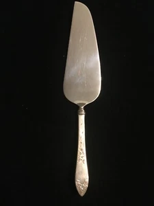 Servizio per torte e torte Stieff 10-1/4" Lady Claire - manico sterling inciso a mano - Foto 1 di 4