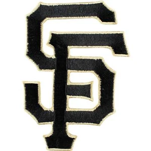 San Francisco Giants 'SF' Black Logo Alternate Sleeve Jersey Patch Emblem 2014 - Picture 1 of 1