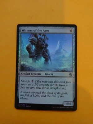 Witenss of the Ages. FOIL Golem MTG Card.  Khans of Tarkir.  As pictures - Image 1 of 4