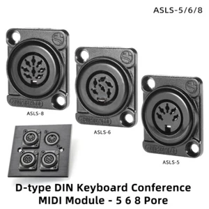 1pcs D-type DIN Audio Adapter MIDI Soldering Connector Socket 86 panel mounting - Picture 1 of 8