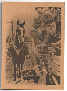 1950s GENE AUTRY Arcade Card HORSE Champ Champion Guitar Cowboy Hat Western - Picture 1 of 2