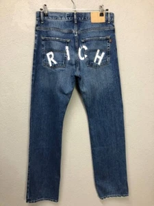Richmond Denim "Rich" Hombre Vaqueros W 32 Hecho en Italia - Imagen 1 de 12