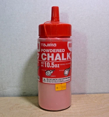 TAJIMA RED POWDERED CHALK 10.5 oz / PLC2-R300 / NEW UNOPENED - Image 1 of 3