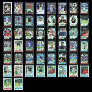Bowman Chrome Serial #'d Lot 50 Baseball Cards NM MLB Bulk Dealer Wholesale - Picture 1 of 12