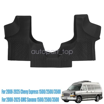 Alfombrillas forro para Chevy Express GMC Savana TPE 2008-2025 negro para todo tipo de clima Foto 1 de 4