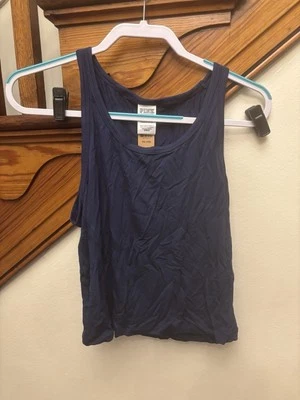 PINK Victoria’s Secret Yoga Tank Sleep LG workout travel holiday new h - Image 1 of 4