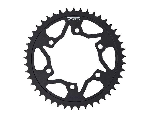 Vortex Steel Rear Sprocket 48T 520 Black #435S-48 for Yamaha/Kawasaki/Suzuki Foto 1 de 1