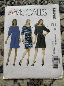  2010 Schnittmuster Easy McCall's M6200 Misses' Kleid (Größe 8-16, ungeschnitten) - Bild 1 von 3