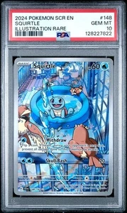 Squirtle #148 2024 Pokemon Scr En-Stellar Crown PSA 10 Illustration Rare PSA 10 - Bild 1 von 2