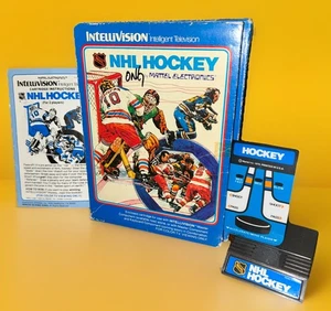 Cartucho de videojuego Intellivision Mattel NHL HOCKEY DE COLECCIÓN 1979 con manual funciona - Imagen 1 de 4