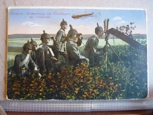 SS32 - 036 - Postcard - German - WW1 feldpost - to Spa Frankenborg Niederzimmern - Picture 1 of 2