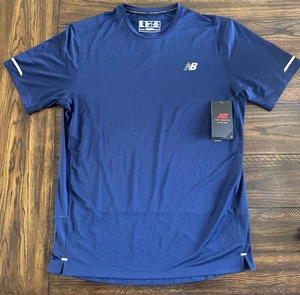 New Balance Shirt Herren Navy Blau NB Ice Kurzarm Athletic Running Tee Oberteil - Bild 1 von 12