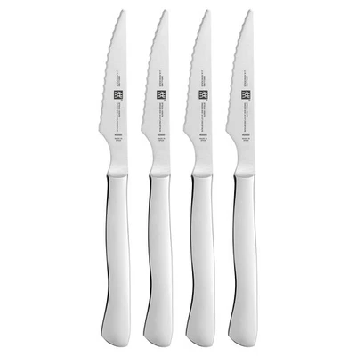 Conjunto de facas para bife serrilhadas de aço inoxidável ZWILLING 4 peças - Imagem 1 de 2
