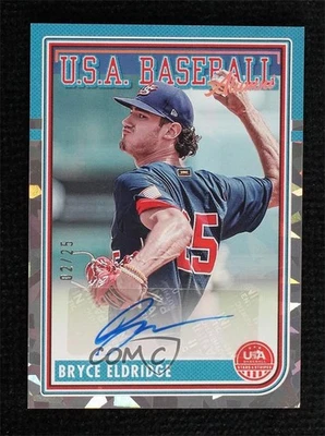 2024 Panini Stars and Stripes Crystals /25 Bryce Eldridge #ASM-BE Auto - Image 1 of 2
