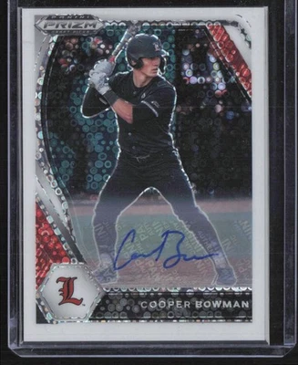 2021 Panini Prizm Draft Picks #PDP122 Cooper Bowman Donut Refractor Auto /25 - Image 1 of 2
