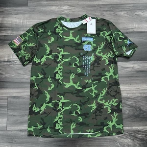 North Carolina Tar Heels UNC Nike Jordan Military Appreciation Camo Shirt Large - Picture 1 of 8