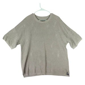 Maglia Allsaints uomo oversize vestibilità maniche corte taglia L invecchiato verde oliva - Foto 1 di 13