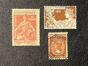 Portugal Early Telegraph Stamps Mint H & Used *Back of Book* LE024 - Picture 1 of 2