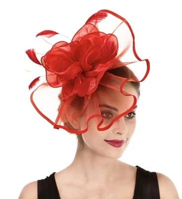 Women's Organza Church British Fascinator Bridal Tea Party Wedding Hat Summer... - Image 1 of 4