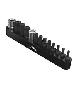 13‑Piece Torx Screwdriver Bit Set, S2 Alloy Steel Star Bits T8–T55, 1/4" Hex ... - Picture 1 of 6