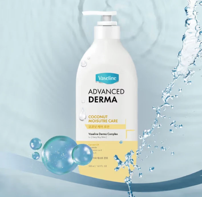 LOCIÓN CORPORAL VASELINA ADVANCED DERMA COCO CUIDADO HIDRATANTE 500mL K-BELLEZA Foto 1 de 1