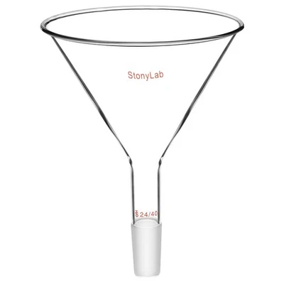 Glass Short Stem Powder Funnel with 150 mm Top Outer Dimension and 24/40 Inne... - Image 1 of 4