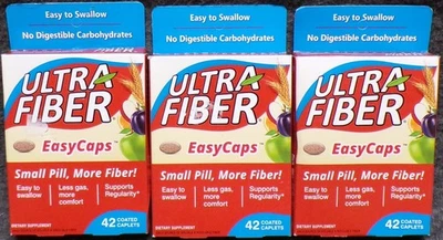 Lote de 3 tapas fáciles de ultra fibra soporta regularidad 42 cápsulas recubiertas cada una Foto 1 de 4