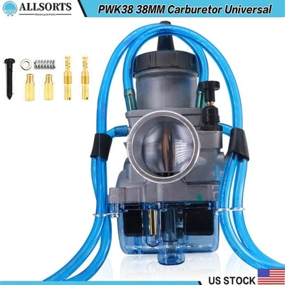 PWK38 38MM Carburetor  CarbFor Kawasaki KX125 KX250 RM250 Yamaha YZ250 Off Road - Image 1 of 4
