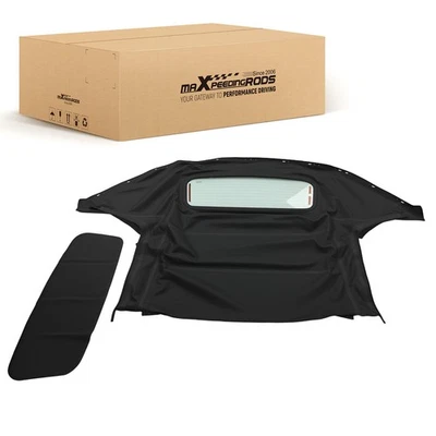 Black Glass Window Top for Mazda Miata 1990-2005 Convertible Soft Top Replace - Image 1 of 4