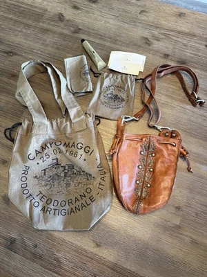 Mini Bolso Cubo Campomaggi Tachonado con Correa Ajustable - Excelente Estado Foto 1 de 4