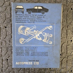 Opel Kadett Autobook 1962-70 For ALL MODELS Detailed Service Manual Parts Book - Bild 1 von 7