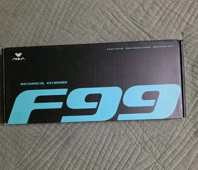 AULA F99 Wireless Mechanical RGB Keyboard 3 Modes Swappable Black/Grey/White - Image 1 of 2