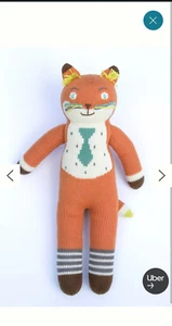 Blabla Socks The Fox Plush Toy Baby Lovey Bla Bla Crochet - Picture 1 of 1