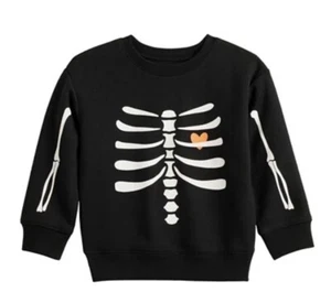 Halloween Skeleton Shirt Size 18 Months Boys Toddler Fleece Sweatshirt New - Picture 1 of 1