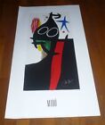 Affiche Serigraphie Joan Miro Sarrasin A Letoile Bleue 1973 50 Cm X 100 Cm Neuf