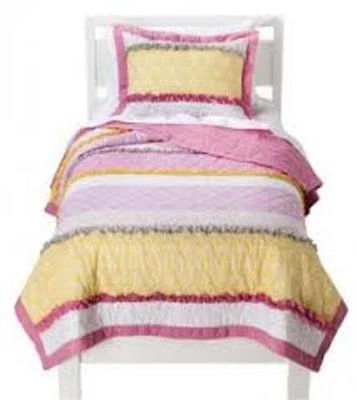 JUEGO DE SÁBANAS CIRCO HAPPY EVER AFTER TWIN EDREDÓN 2 PIEZAS Y 4 PIEZAS ROSA NIÑAS NUEVO Foto 1 de 4