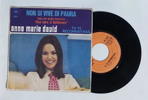 24551 45 giri 7" - Anne Marie David - Non si vive di paura / Tu te reconnaitras - Bild 1 von 2