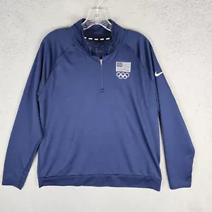 Nike Pacer Plus Running Top Half Zip Pullover Womens XL Team USA Olympics - Picture 1 of 10