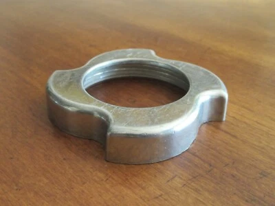 Moulinex Meat Grinder Juicer Model A15 France Part: Metal Lock Nut Ring - Image 1 of 4