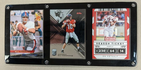 OLE MISS TIGERS 3 CARD PLAQUE ARCHIE MANNING ELI MANNING DK METCALF Cover
