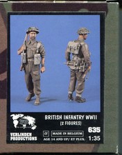 VERLINDEN 635 BRITISH INFANTRY WWII ( 2 FIGURES ) 1/35
